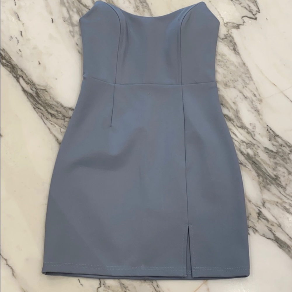 Super down strapless bodycon dress, size XS